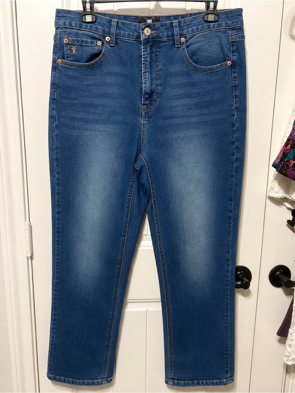 Frye Women's Straight-Leg Jeans in Blue Wash